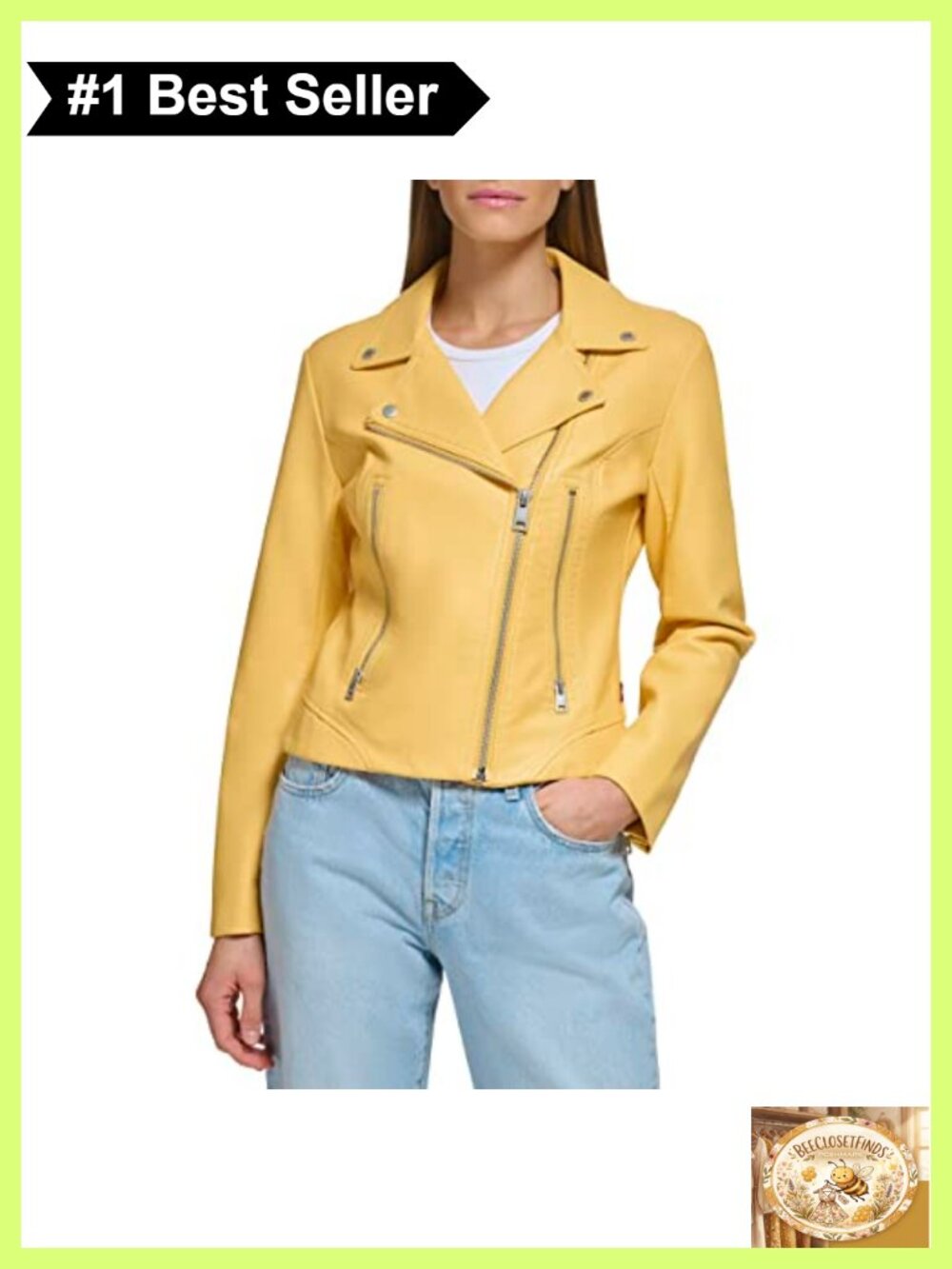 Vegan Leather 538 Moto Jacket Asymmetrical Zip Snap Lapels